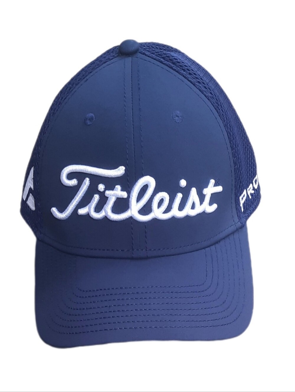 Foot Joy Titleist Pro V1 Fitted Golf Mesh Hat Cap Navy Blue New Era Older Style